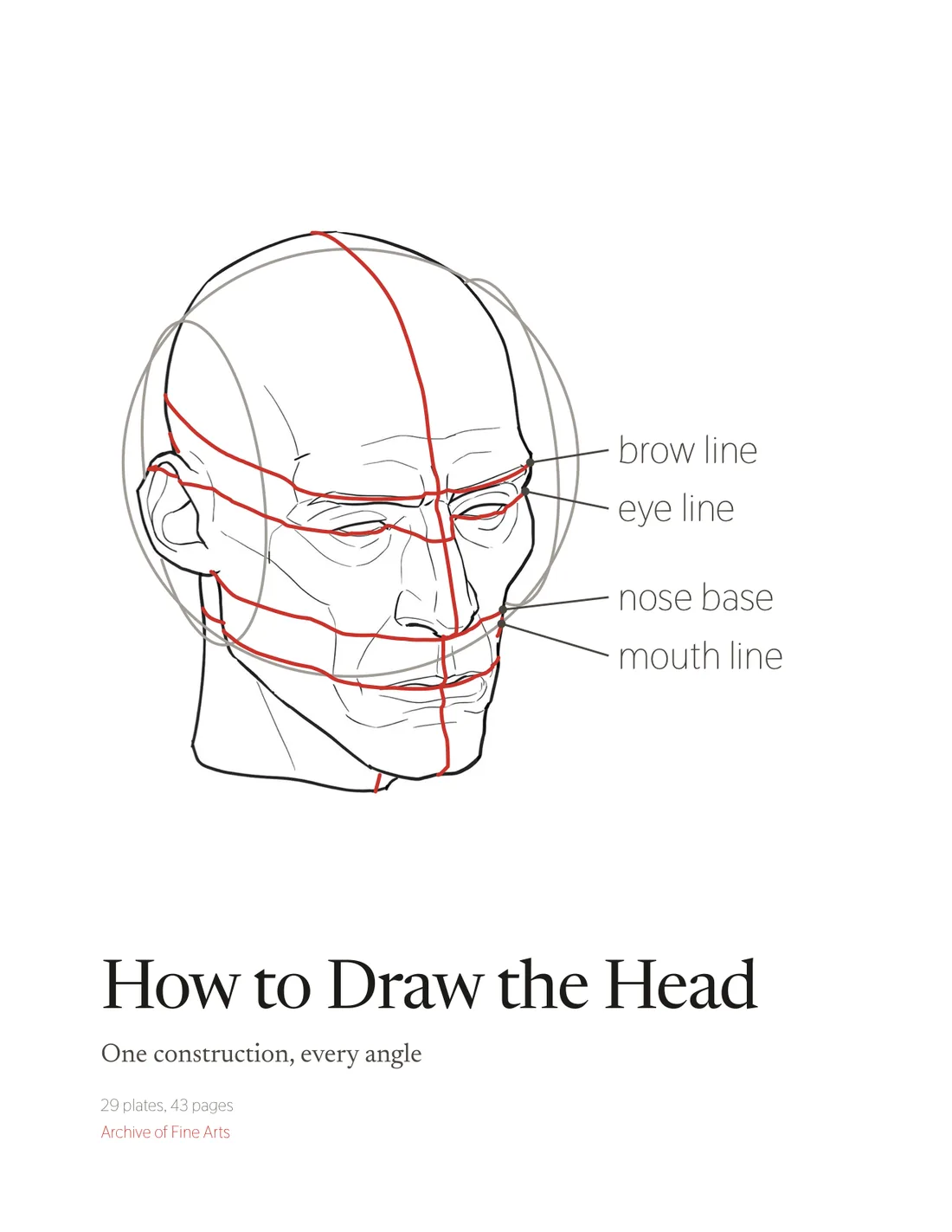 How to Draw the Head, page 1: The cover