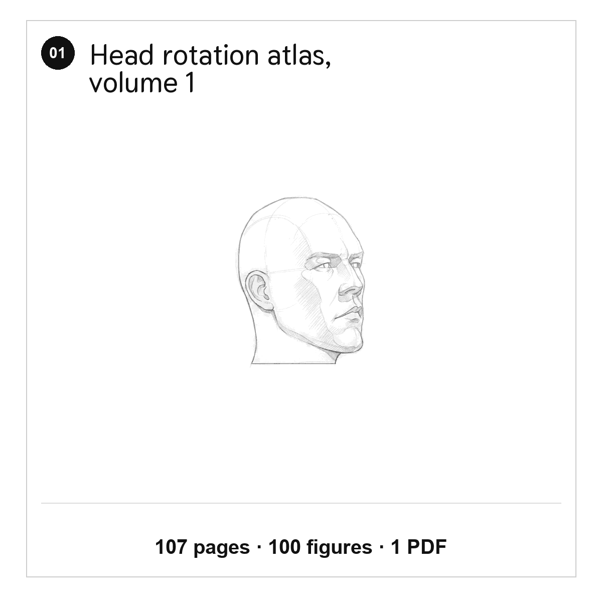 Head rotation atlas volume 1 cover with one graphite head