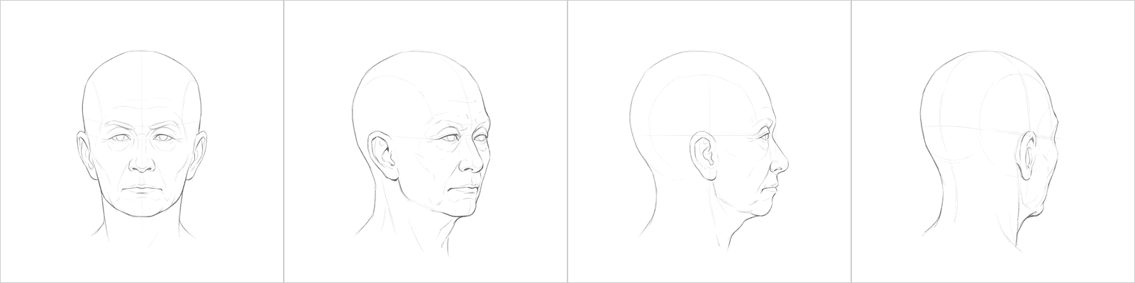 Head rotation volume 2, four pencil angles