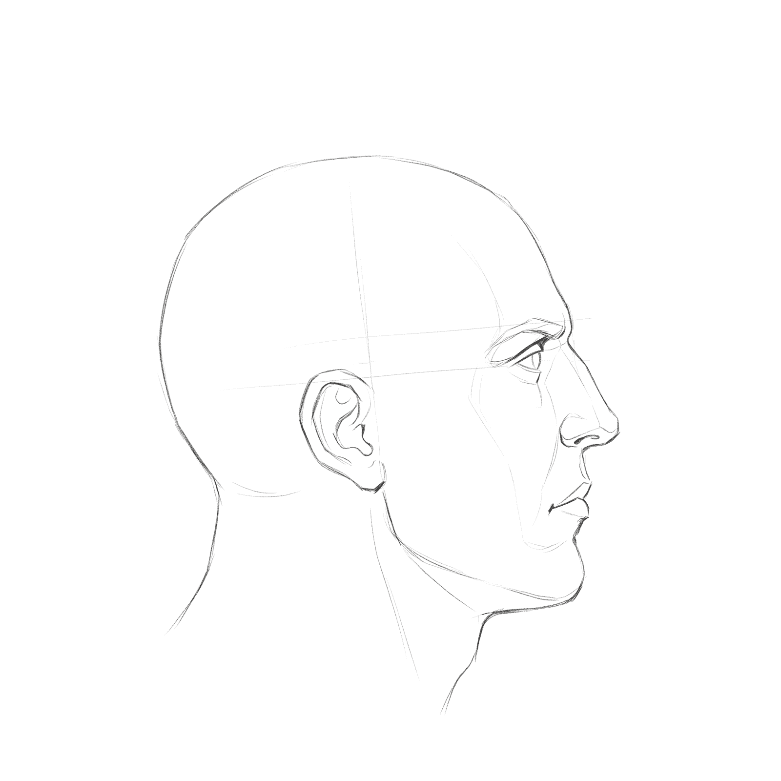 Head rotation study pack 03 at 90 degrees